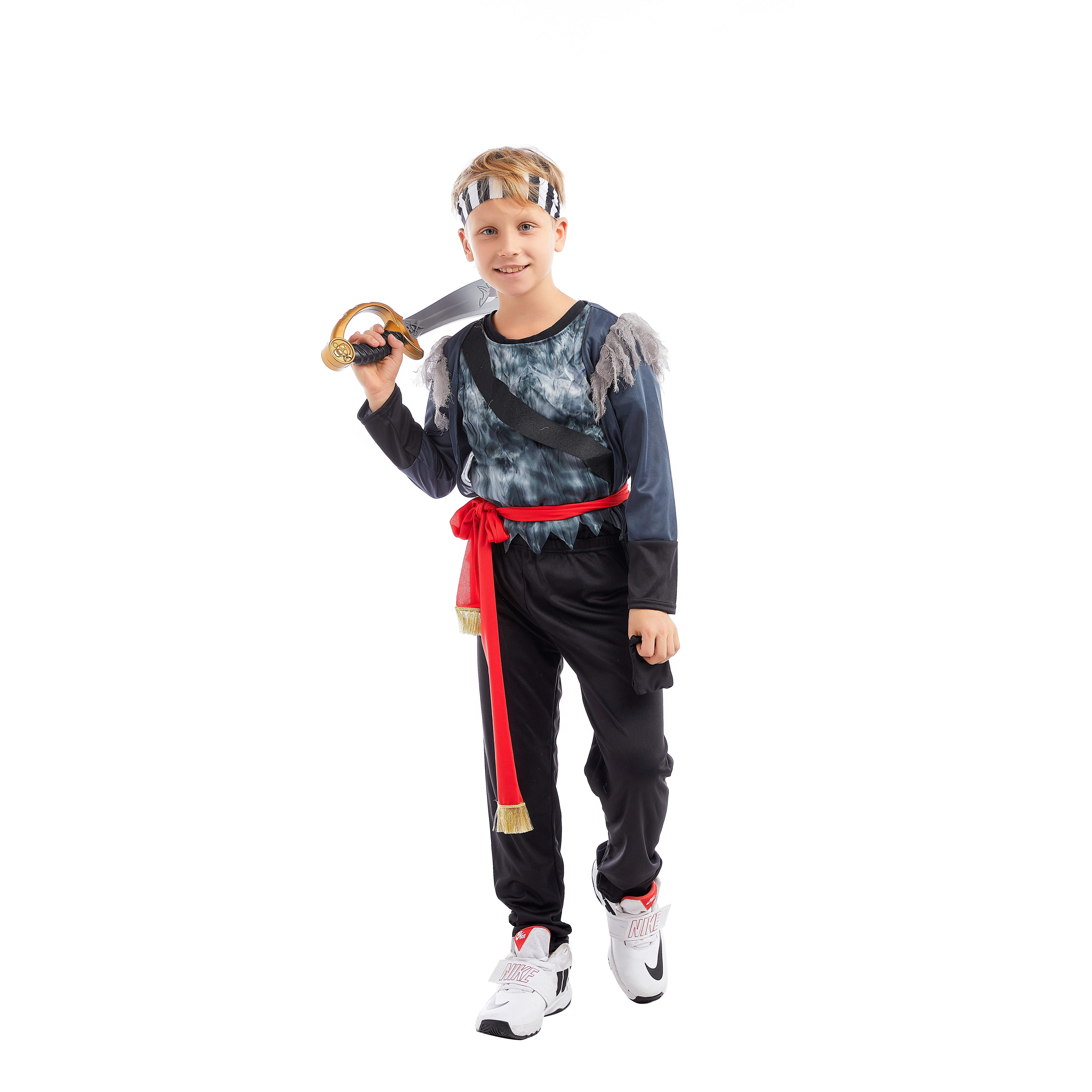 Halloween Cheap Medieval Roman Warrior Pirate Masquerade Carnival Fancy Suits Cosplay Costume For Kids