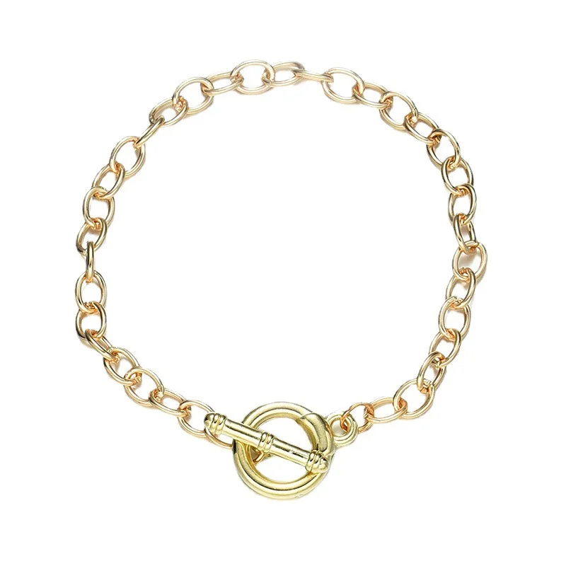Fashion Diy Graceful Personality Jewelry Popular O-shaped Chain Ot Buckle Bracelet Women Bracelet Wholesale