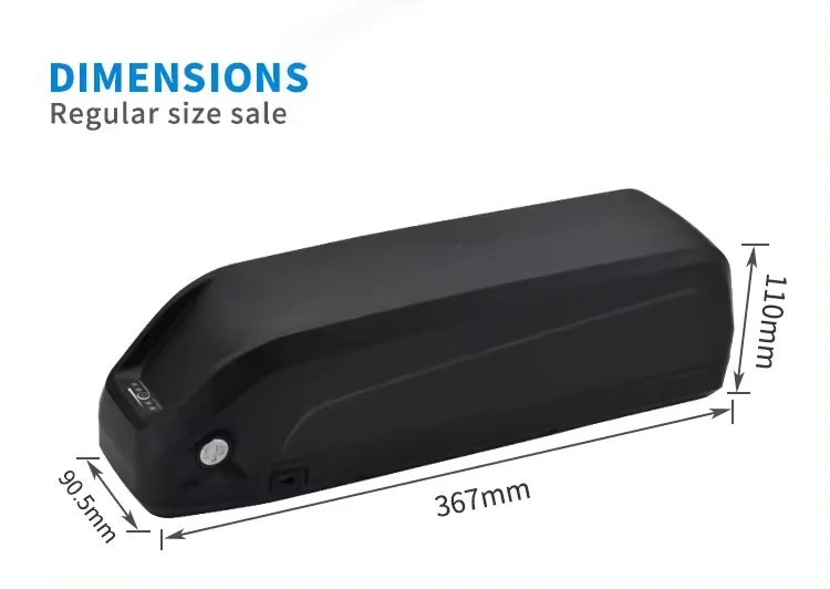Downtube Battery Lithium Ion Electric Bicycle Battery 48v 36v 52v 10ah 15ah 20ah Hailong Ebike Battery For Bike