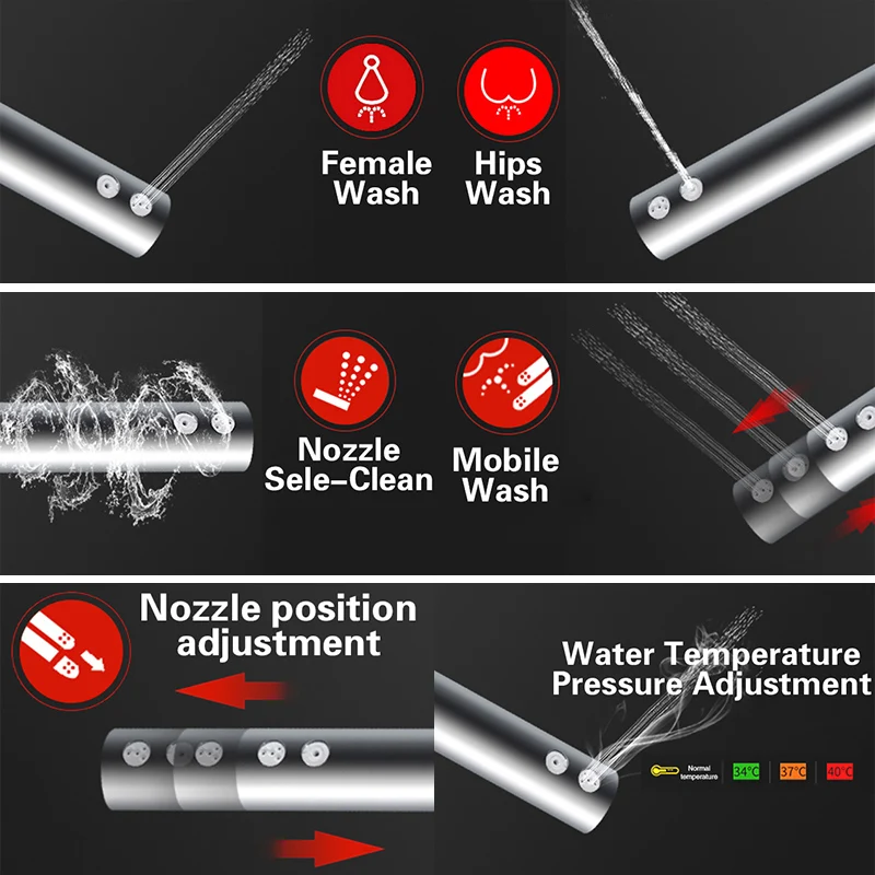 Electronic Flush Intelligent Senor Warm Heated Automatic Operation Smart Toilet Seat with Bidet