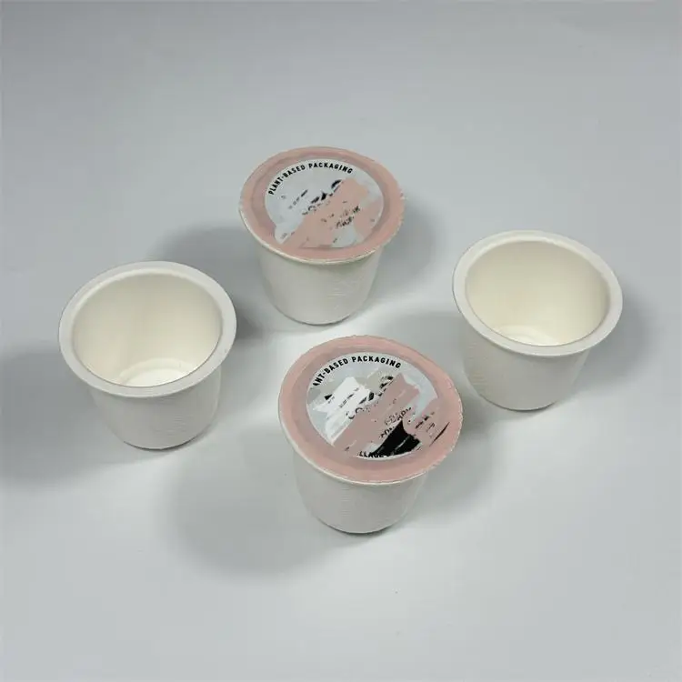 Single Use Coffee Capsule Sugarcane Bagasse Paper Coffee Capsule Biodegradable And Compostable