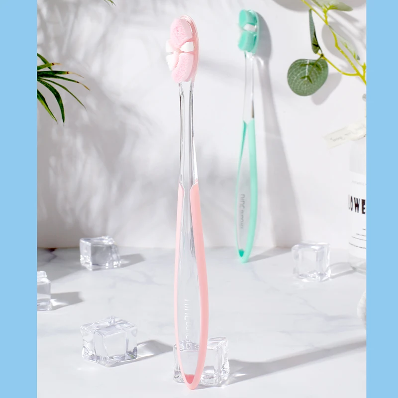 Adult Size Pregnant Woman Type Medical Level 10000 Super Ultra Soft Bristles Plastic Nano Toothbrush
