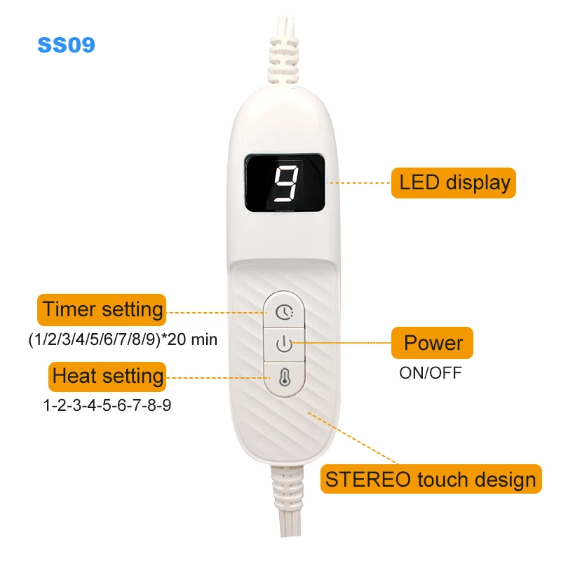 New Washable 220V Electric blanket flannel customized color heating blanket for winter and bed