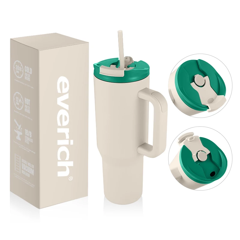 Best Selling 40oz Triple Layer Insulated Tumbler with Lid and Straw ,BPA and Lead Free,100% Leakproof 40oz Tumbler with Handle