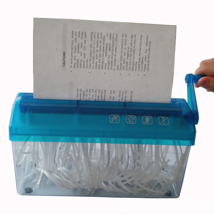 Mini Office Home Manual Shredder for Paper