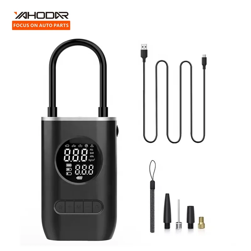 Car Accessories 2024 Mini Air Pump Compressor For Cars Motorcycles Ebike Accessories 150 PSI Bike Inflator Compressor