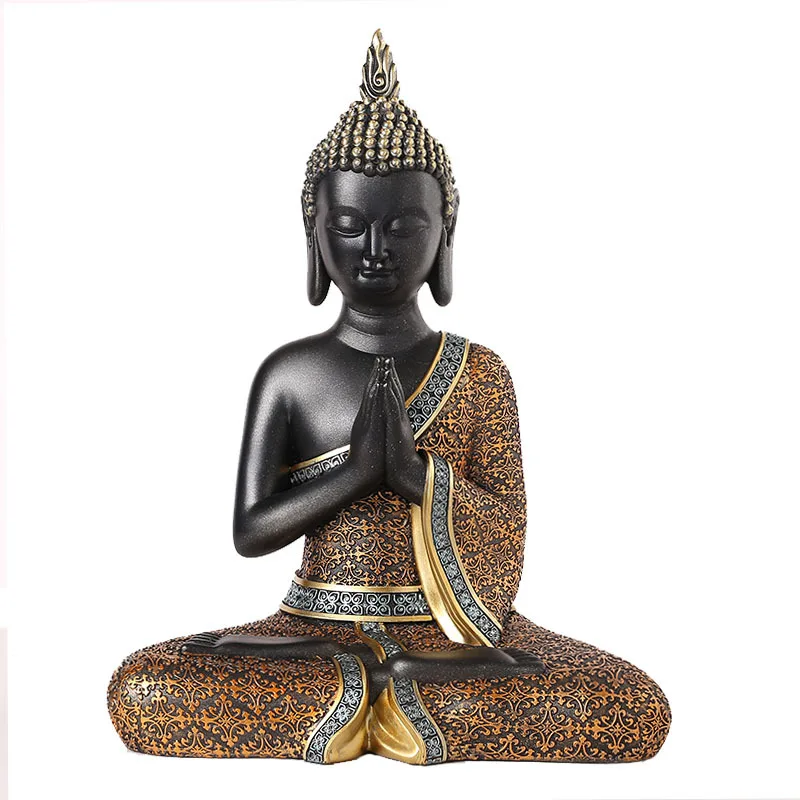 Customized Thai Buddha Statue Resin Sculpture Hot Selling Wholesale Price Home Decoration