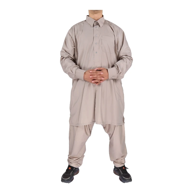 Newest Libya Design High Quality Arabic Men Jubah Thobe Two Pieces Style With Pants