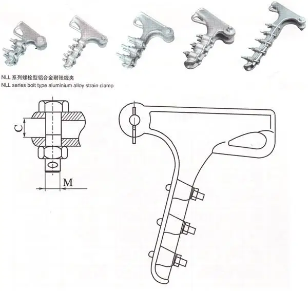  hardware NUT type bolt strain clamp galvanized steel GALVANIZED PIPE CLAMP