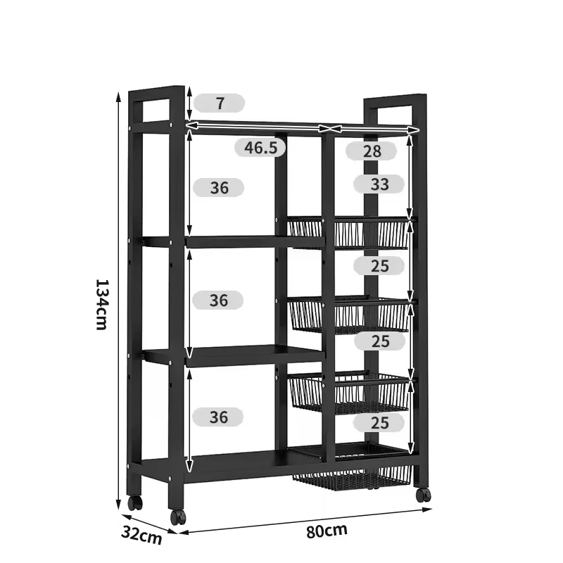 Heavy Duty 4 Tiers Warehouse Stainless Steel Shelves With Wheels Wire Shelving Storage Rack