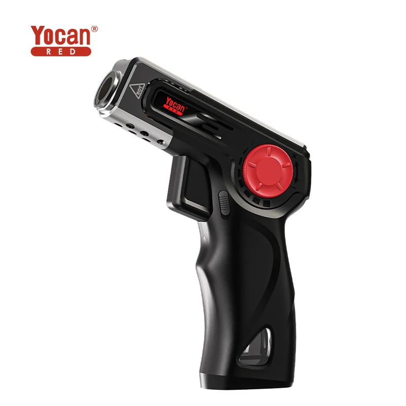Wholesale cheap bbq kitchen temperature changing color flame butane torch gas windproof refillable torch lighter