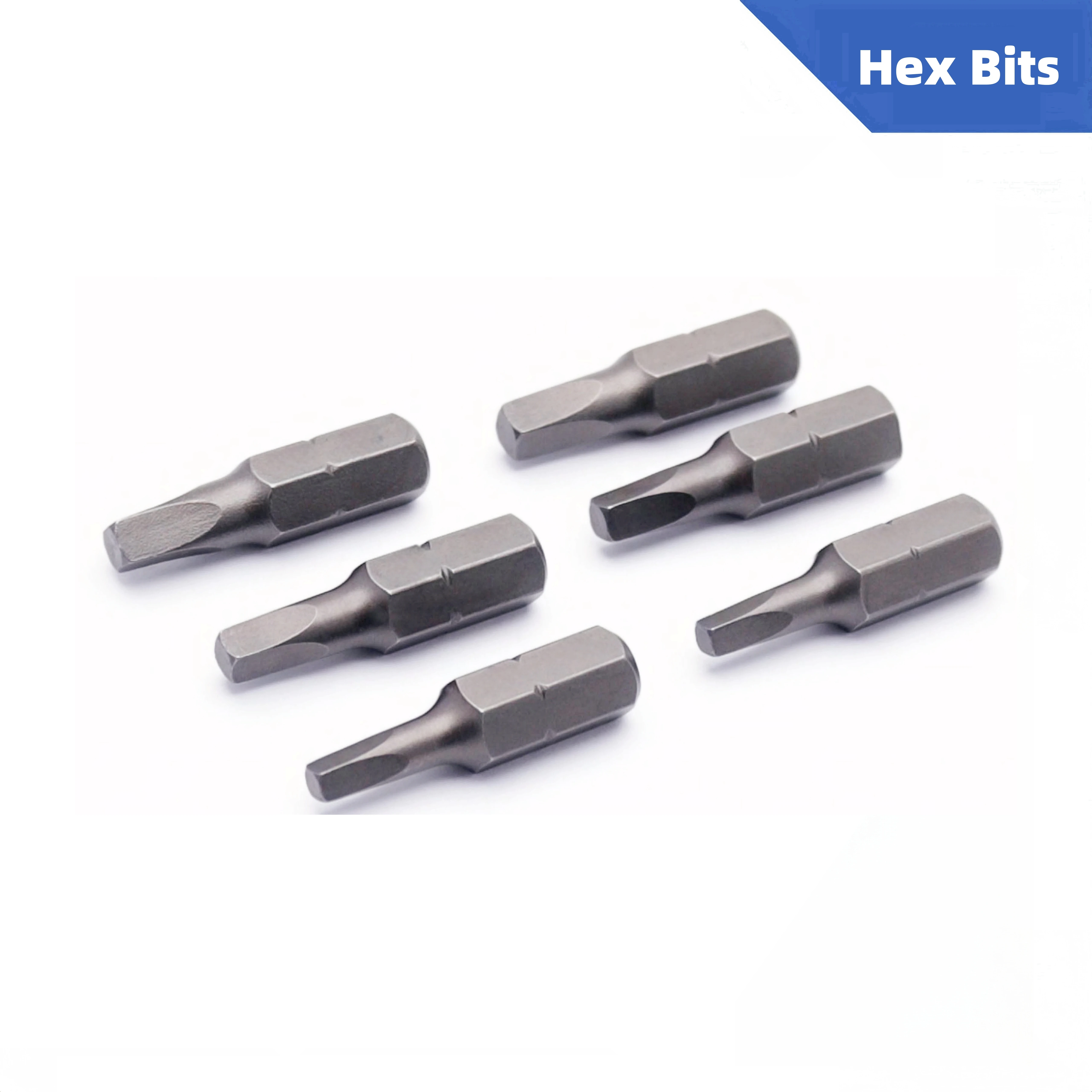 Diy Industrial 25mm Single-Point Magnetic Hex Insert Bits Chrome-Finish Steel Plastic  Screwhead Customizable