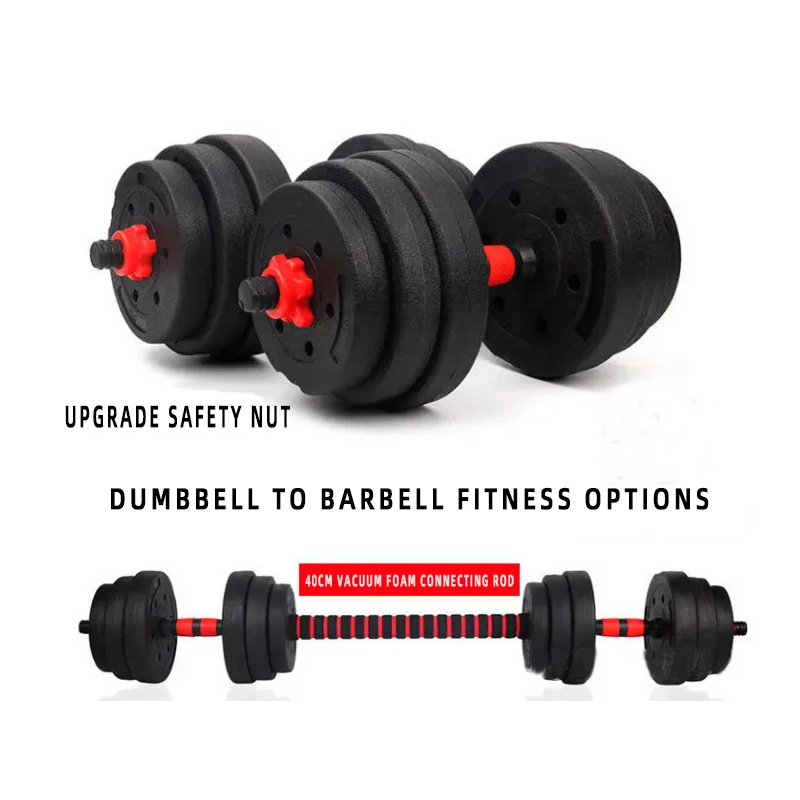 Gym Use Dumbbell Cement Plate Coated Cement Dumbbell Gym Plate PVC Cement Weight
