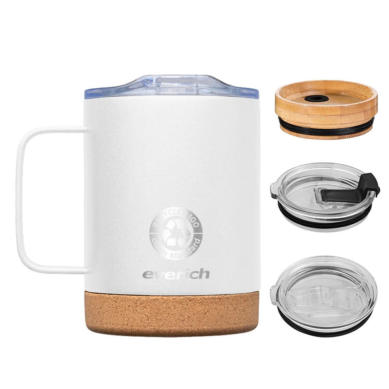 BPA free tumblers 18/8 stainless steel vacuum insulated customization color 12/24oz capacity with cork bottom