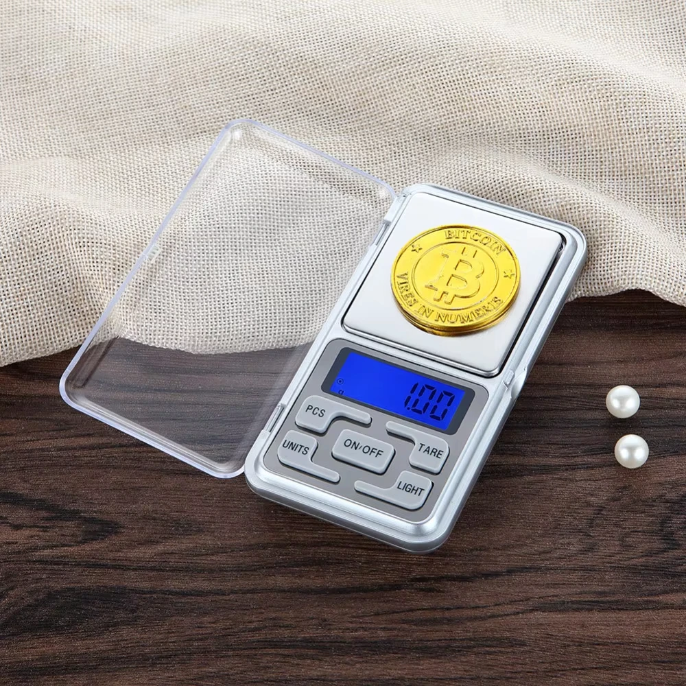 0.01g Jewelry Specific Jewelry Scale Stainless Steel Flip Cover LCD Display Weighing Function Laboratory Mini Scale