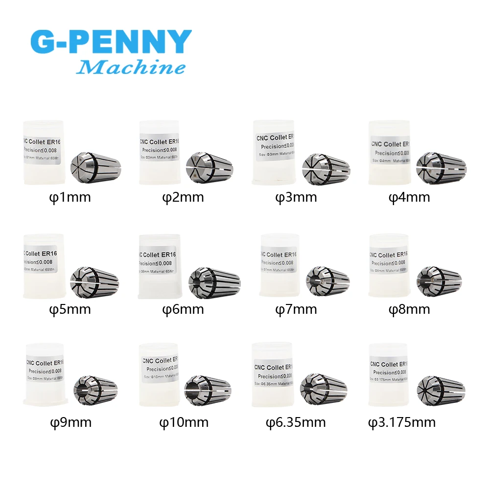 G-PENNY ER16 пружинный станок с ЧПУ токарно-фрезеровочный инструмент Высокая точность 0 008 мм Коллет