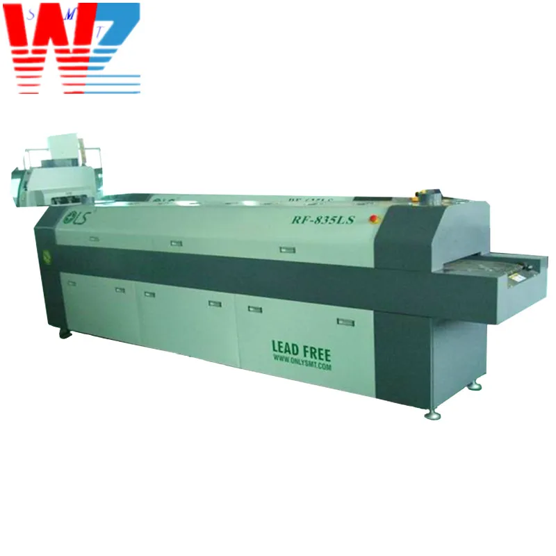 Горячий воздух дешевая печь SMT Reflow 6 зон используется духовка smt profiler для монтажа печатных плат