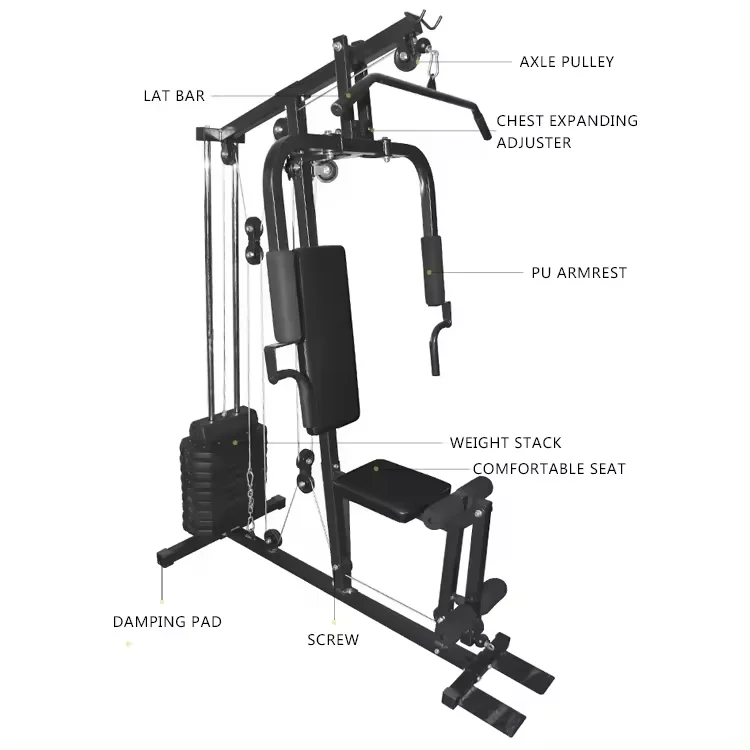 Factory Direct Deal High Quality Multi Functional Total Fitness Exercise Body Building Home Gym Equipment