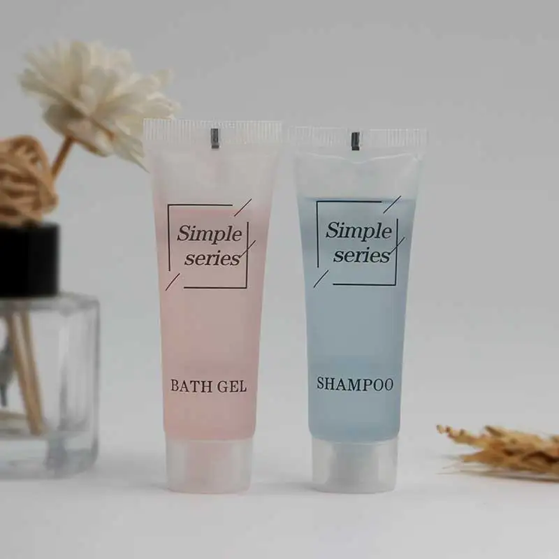 Hotel bathroom amenities set mini hotel shampoo 30ml botella shampoo hotel biodegradable