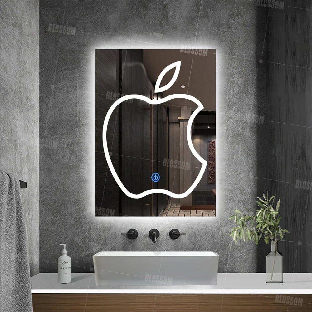 Китайская фабрика умное круглое светодиодное зеркало для макияжа мебель ванной настенное премиум-класса