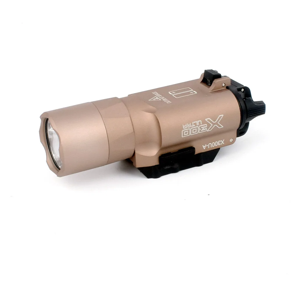 500 Lumens High Output Tactical X300 Ultra Pistol Gun Light X300U Weapon Light Lanterna Flashlight Glock 1911 Pistol Light