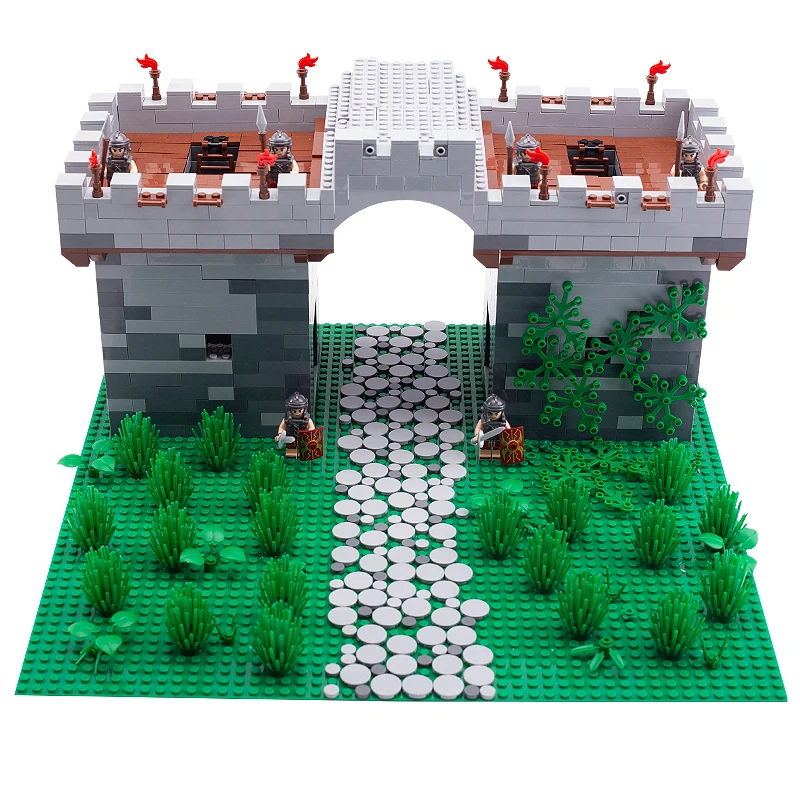 
DIY military soldier mini figure medieval castle building block compatible with legoinglys 