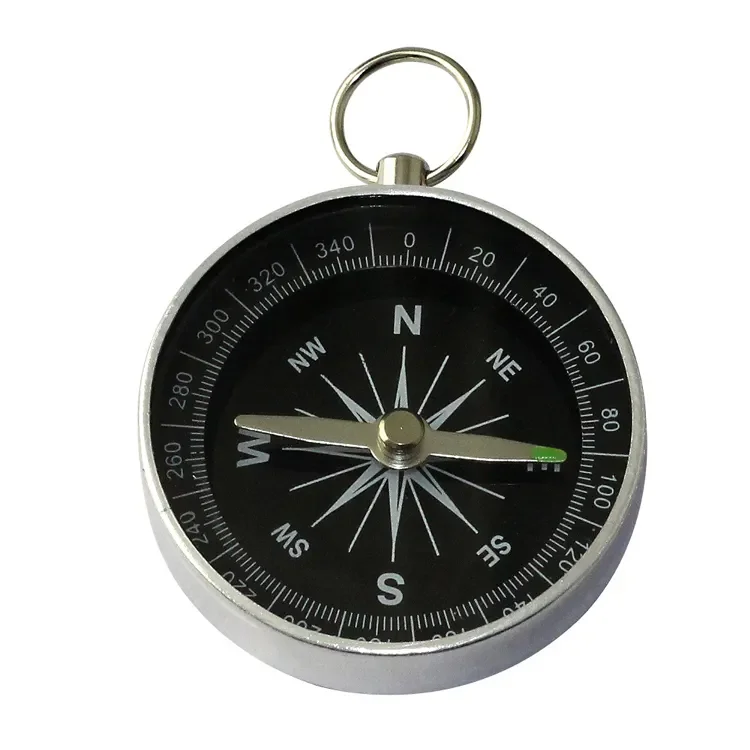 Wholesale Aluminium Mini Pocket Compass Giveaway Gift Compass Magnetic Navigation Compass