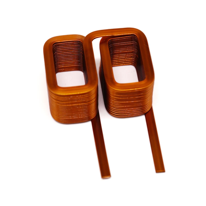 Dongguan Customized Flat Inductor Coils Precision Inductor Hollow Coils  Copper Conductive Coil