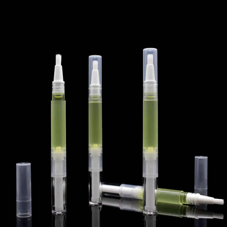 LZ Pack Factory Price Transparent 3ml Nail Gel Cuticle Oil Twist Pen Custom Logo Lip Gloss Teeth Whitening Pen Container