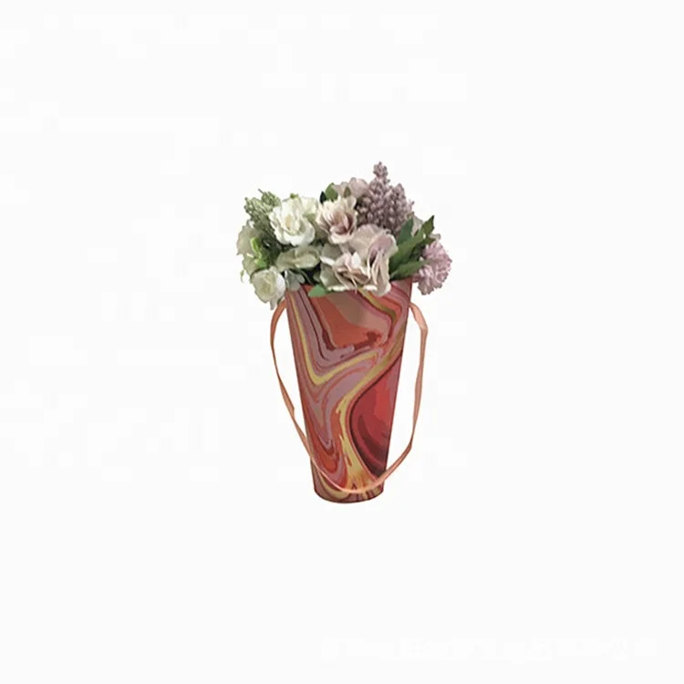 Manufacturer Custom Printed Cardboard Flower Gift Box Paper Packaging Large circle Flower Box