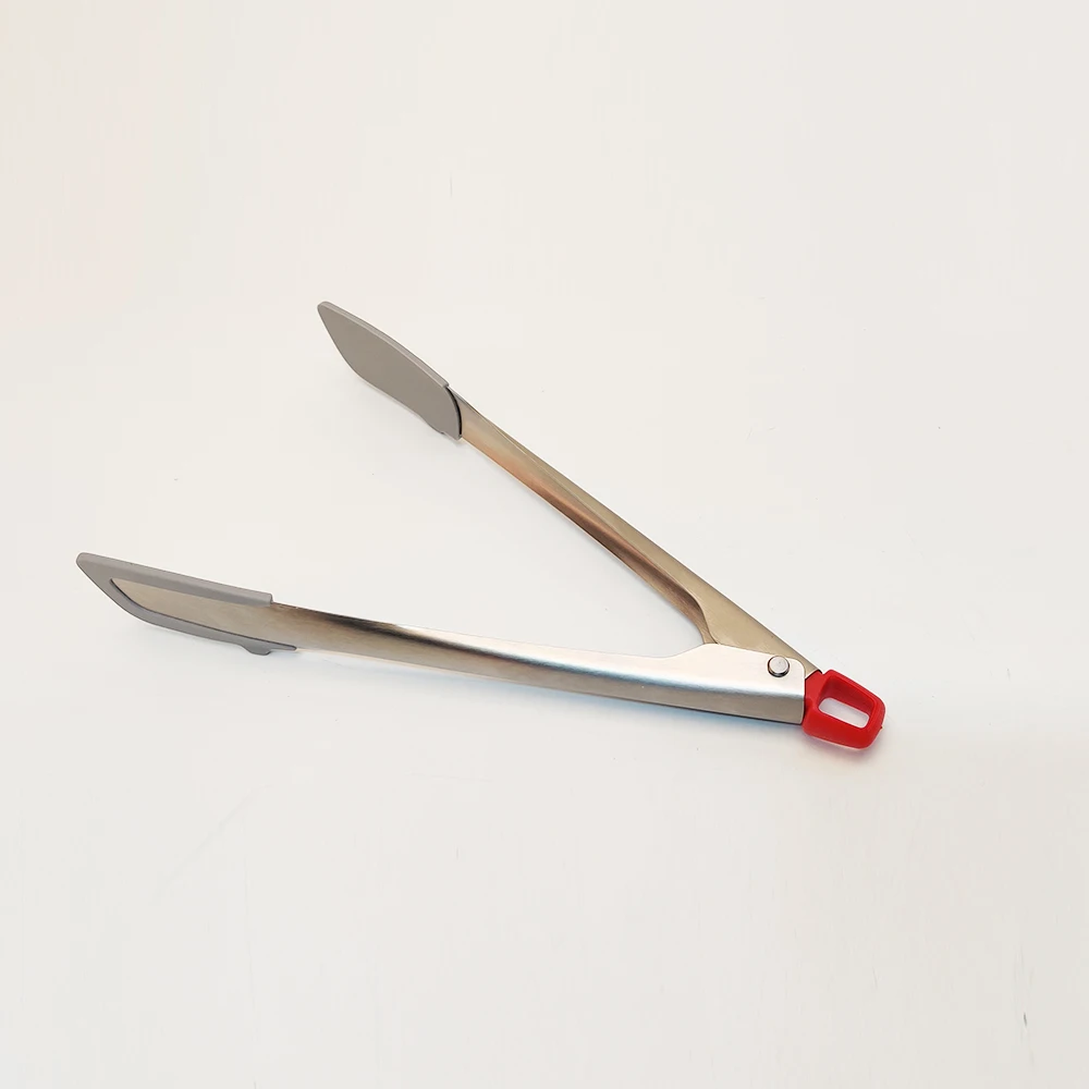 2024 New Design Kitchen Tongs Stainless Steel Silicone Anti-Scratch Steak Tweezers Utensils Kitchens Tool