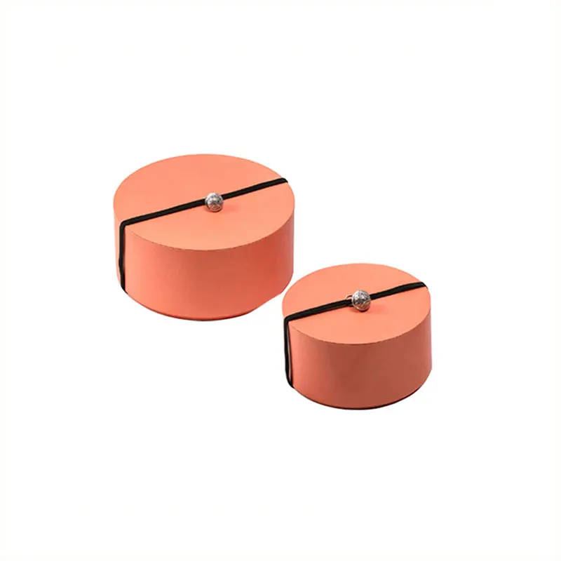 Custom round paper jewelry packaging box