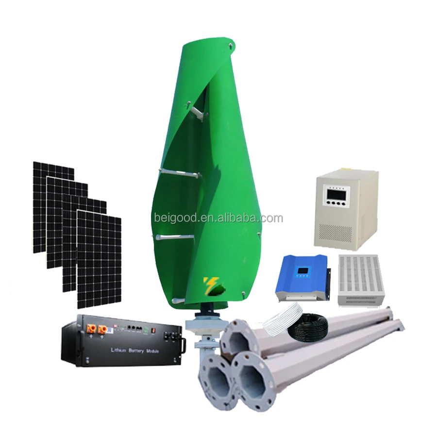 1kw 5kw 10kw 12v 24v 48v Windmill Power Plant Vertical Axis Wind Generator Wind Turbine For Home Used