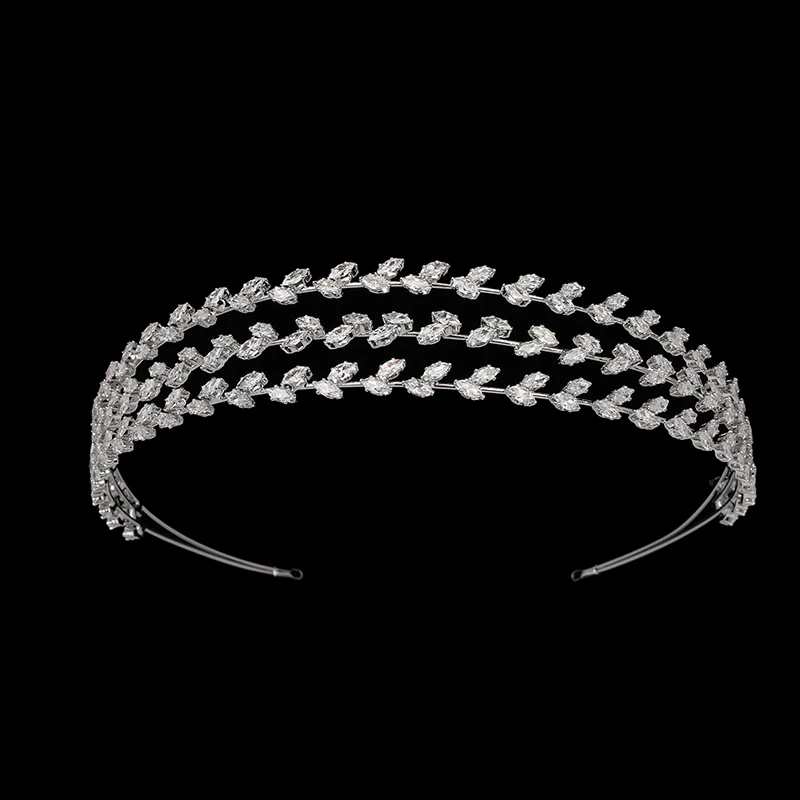 Hair Beads for Brides Crowns and Simple Tiaras Crystal Wedding Hair Accessories  Rhinestone Headpiece For Women BC6869