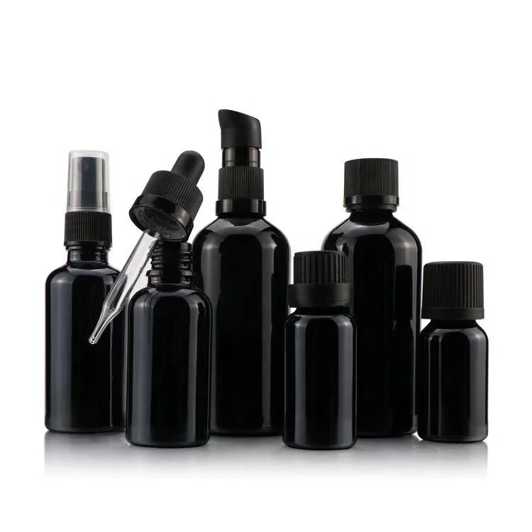 
10ml 20ml 30ml Smell Proof Tall Wide Mouth Dark Violet Containers essential oil Jar for refillable cosmetic packaging 