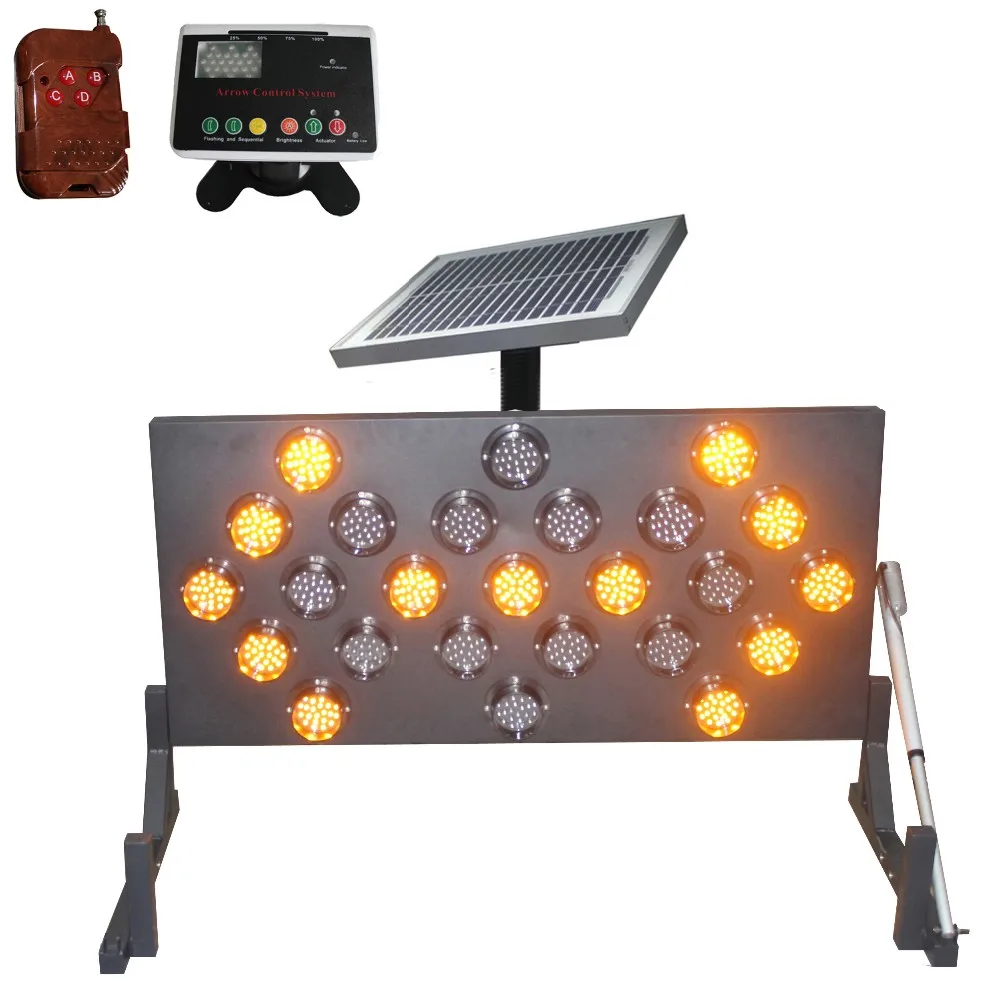 15 Lamps Light Led Road Traffic Safety Arrow Board