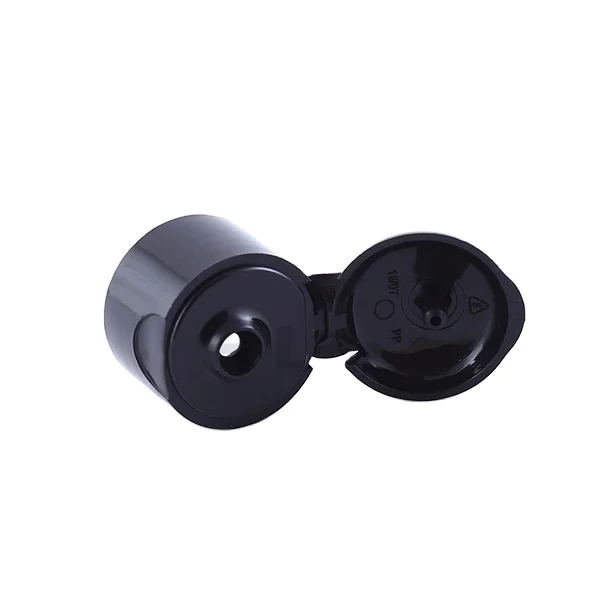 stock available 18mm 20mm 24mm 28mm 38mm  plastic flip top cap for skincare cosmetics packaging