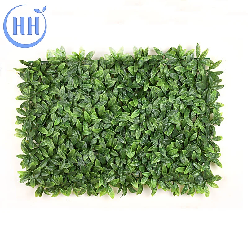 Wholesale Boxwood Hedge Plants Vertical Garden Artificial Green Grass Wall panel For Wedding Deco