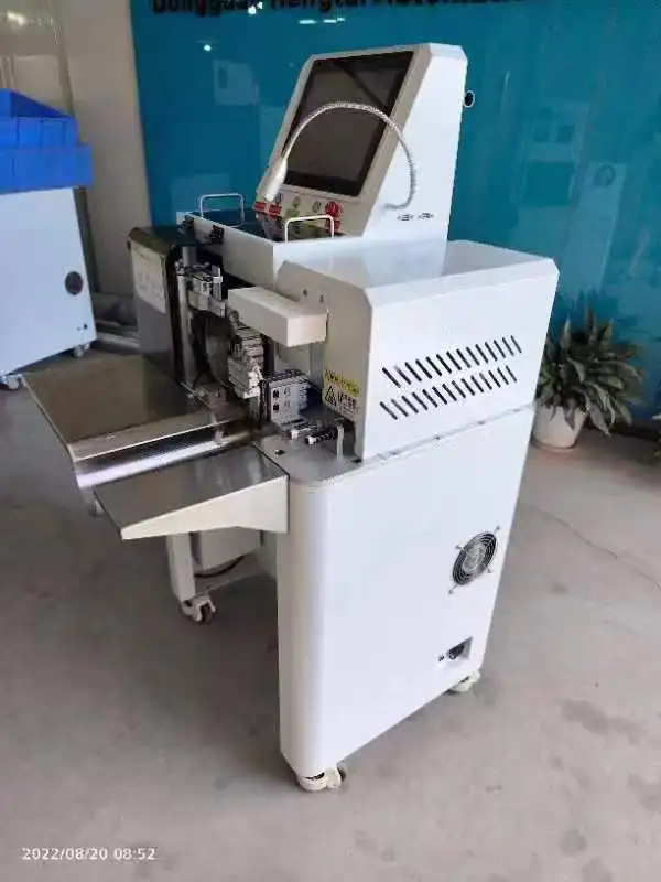 wire terminal crimping heat shrink tube inserting sleeve machine