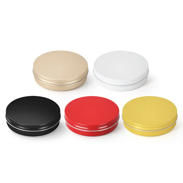 90x23mm 150ml 150g 5oz aluminum jar aluminum tin with lid for hair wax beard cream the balm lip balm accept customization