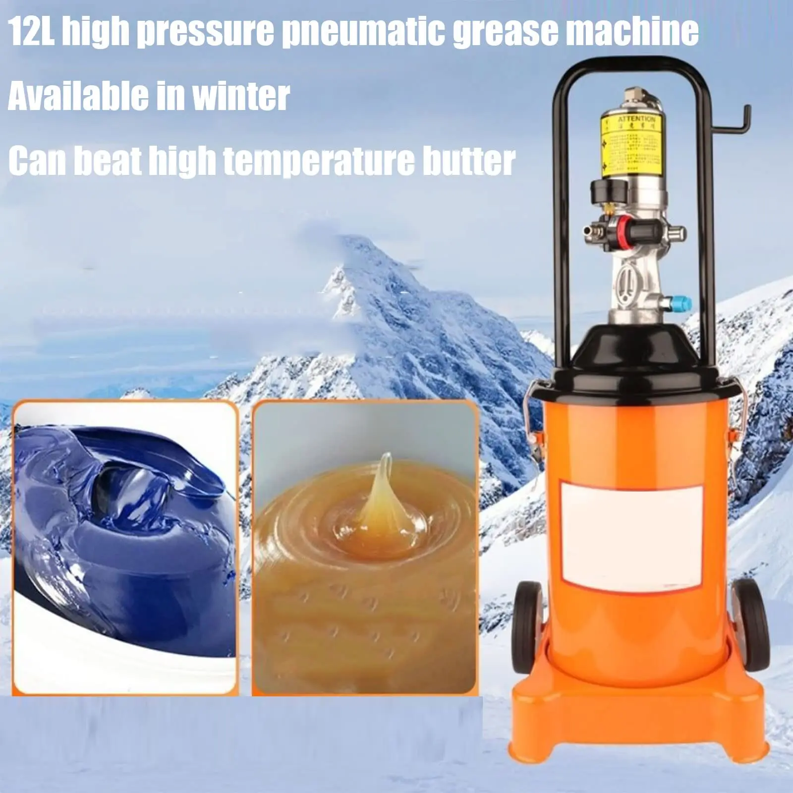 12L  Air Operated Auto Grease Lubricator Automatic Grease Pump Lubrication Machine High Pressure
