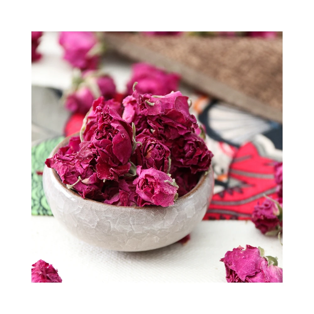 Health Safety And Nutrition Dried Ink Red Rose Petals Flower Organic Corolla Tea