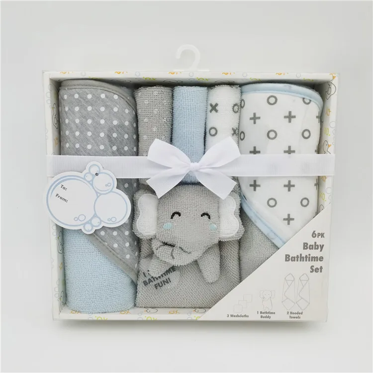 Soft Baby Washcloths 6pcs Baby Bath Gift Sets China Wholesale Baby Hooded Bath Towel