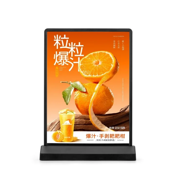Custom IP20 waterproof business light box A4 / A5 /A3 desktop menu LED advertising lightbox in stock