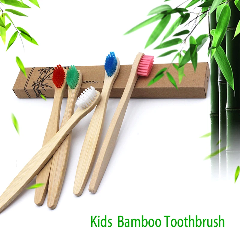 
Natural Bamboo Toothbrush Custom Logo Print Toothbrush Personalized Charcoal Bristle Ergonomic Kids Bamboo Toothbrush 