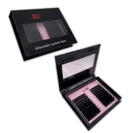 Wholesale 6-25mm 0.03mm0.05mm 0.07mm C Cc D Dd Curl Matte Black Eyelash Extensions Custom Logo Russian Volume Lash Extension