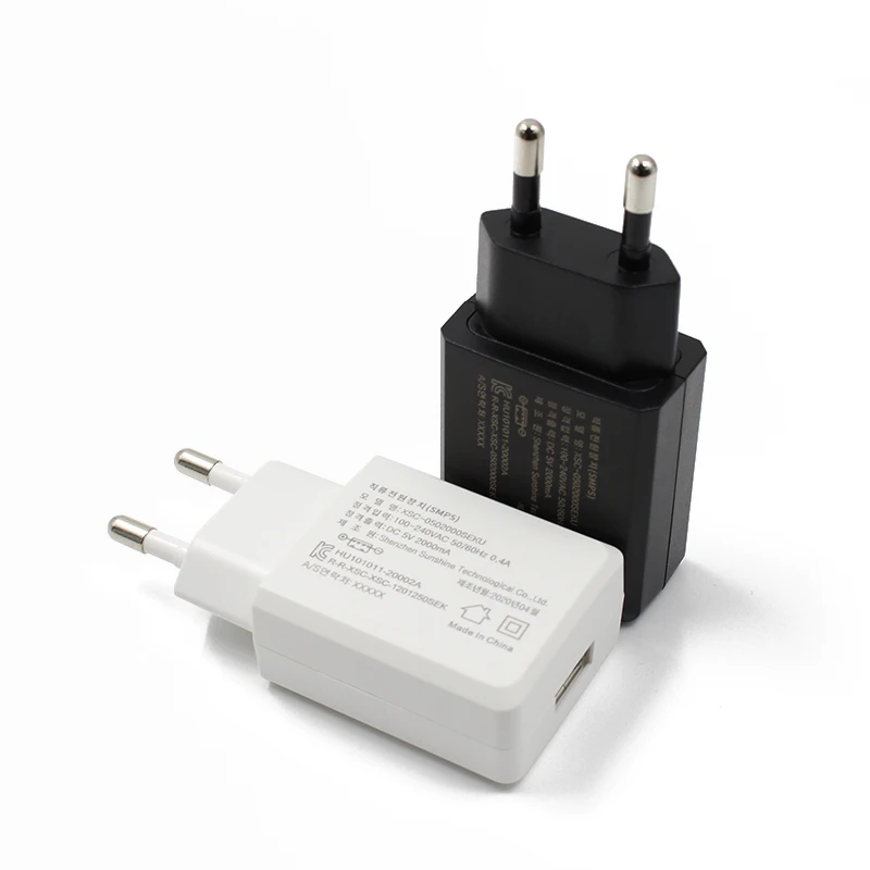 2021 Hot 15W USB charging South Korea EK  plug  5v 1A 2A 2.5A  KC KCC  mobile phone charger