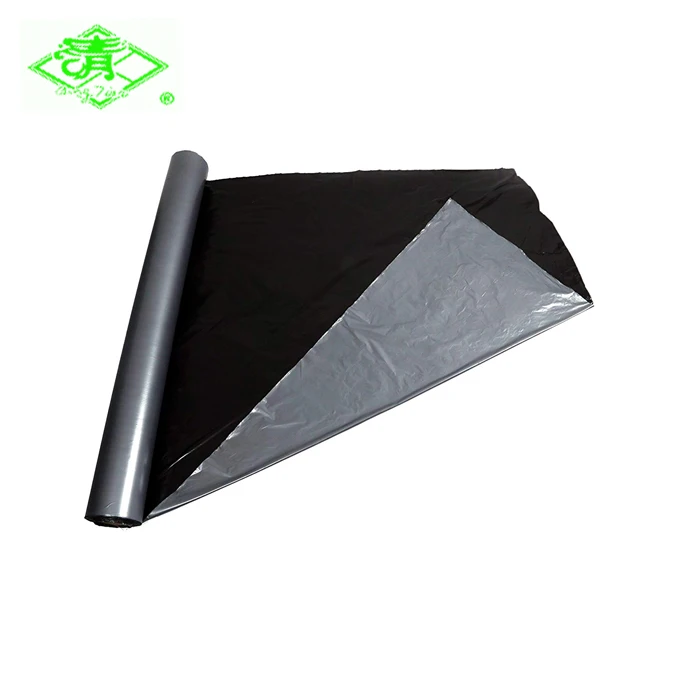 0.01mm Silver And Black Plastic Agricultural Mulch Film PE covered film Strawberry planting ground cover