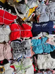 Фабричная одежда, верхняя одежда, одежда, оставшаяся одежда, фирменная этикетка для девочек, детская хлопковая Футболка с круглым вырезом, Бангладеш, W 1 01