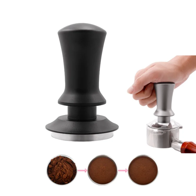 Calibrated Coffee Tamper Espresso Coffee Tamper with double Spring Loaded Flat Stainless Steel Base